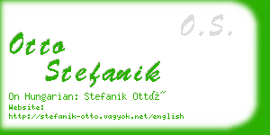 otto stefanik business card